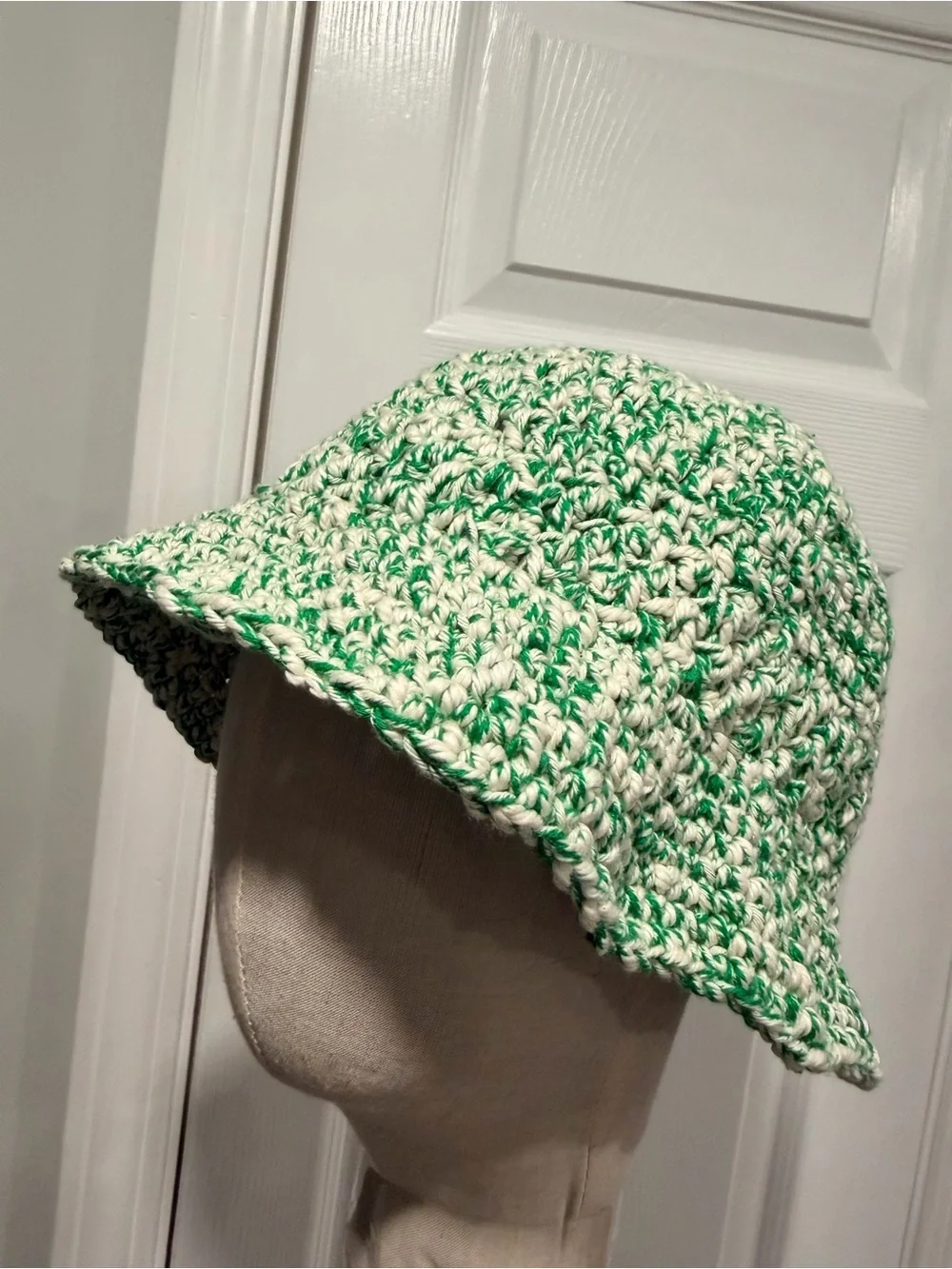 Handmade Crochet Bucket Hat 100% Cotton Lightweight Packable Festival Boho Beach
